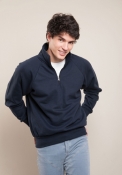 Felpa stile lavoro collo zip