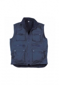 Gilet imbottito con banda catarifrangenti