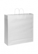 Shopper in carta kraft bianca 54X50X14 cm