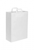 Shopper in carta kraft bianca 32x43x17