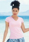 T-shirt Valueweight collo a V donna